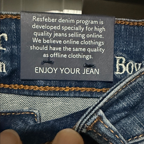 Resfeber Los Angeles Collection Boyfriend Jeans Sz 6 | Distressed Frayed Hem NWT - Picture 3 of 13